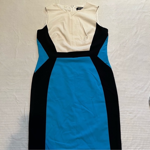 SALE !!!!Nine West Blue White Color Dress Size 6 - Picture 2 of 10
